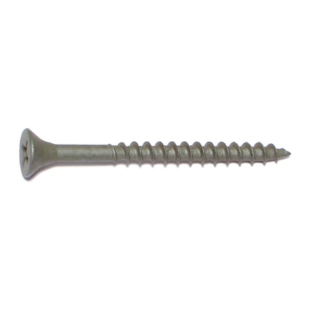 Buildright Deck Screw, #7 x 2 in, Steel, Flat Head, Phillips Drive, 715 PK 09208